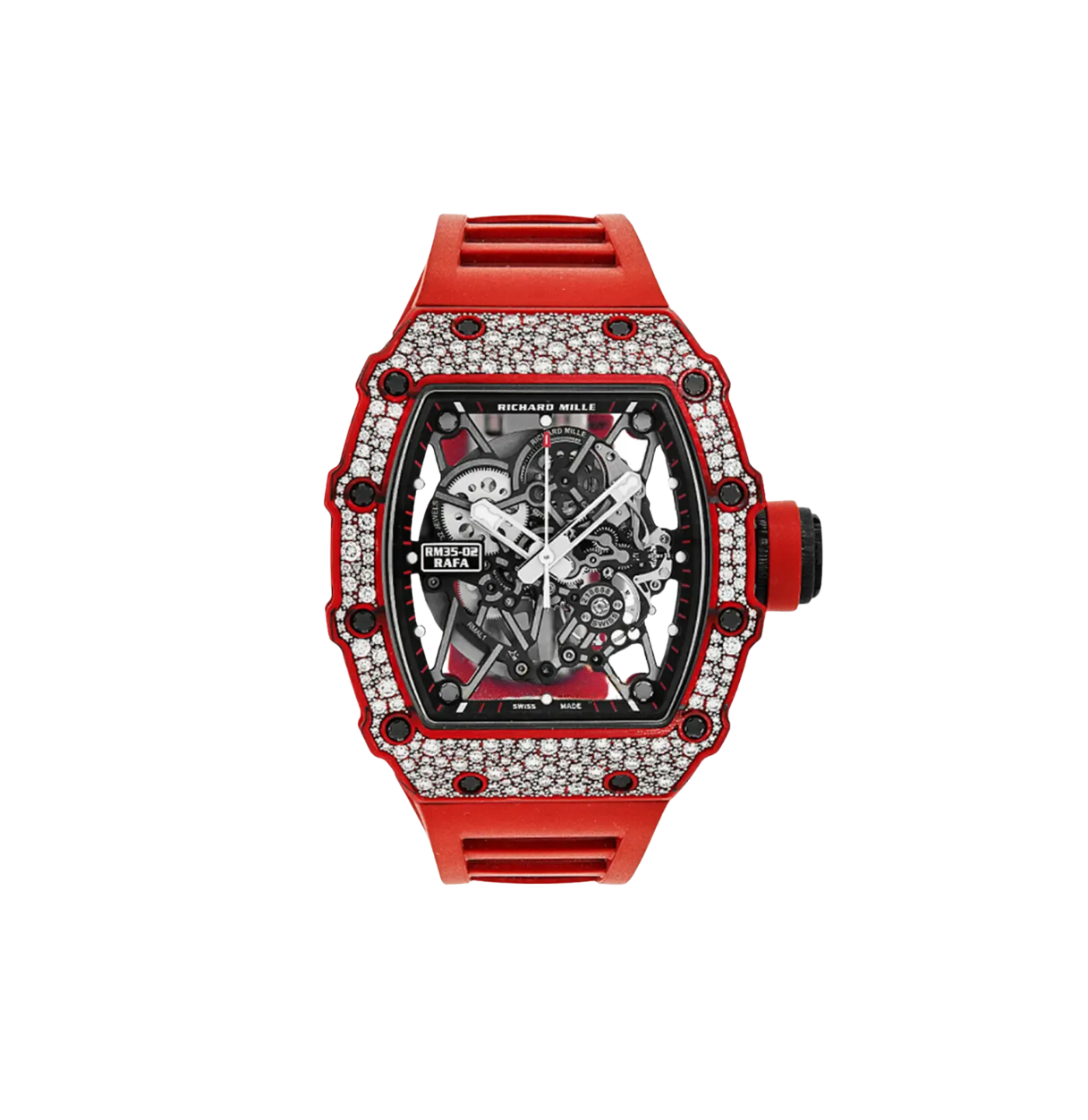 RM35-02 Red Carbon TPT Snow Setting