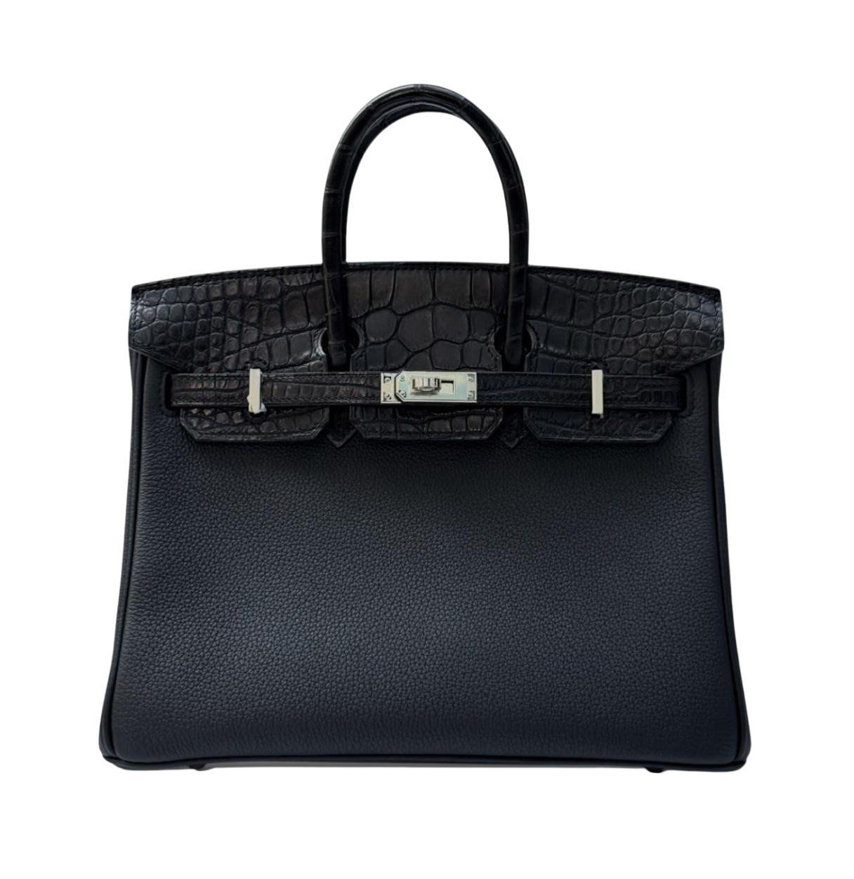 Hermès Birkin 25 Black Touch Alligator PHW