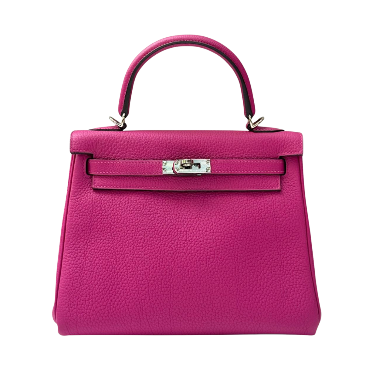 Hermès Kelly 25 Rose Pourpre Togo PHW