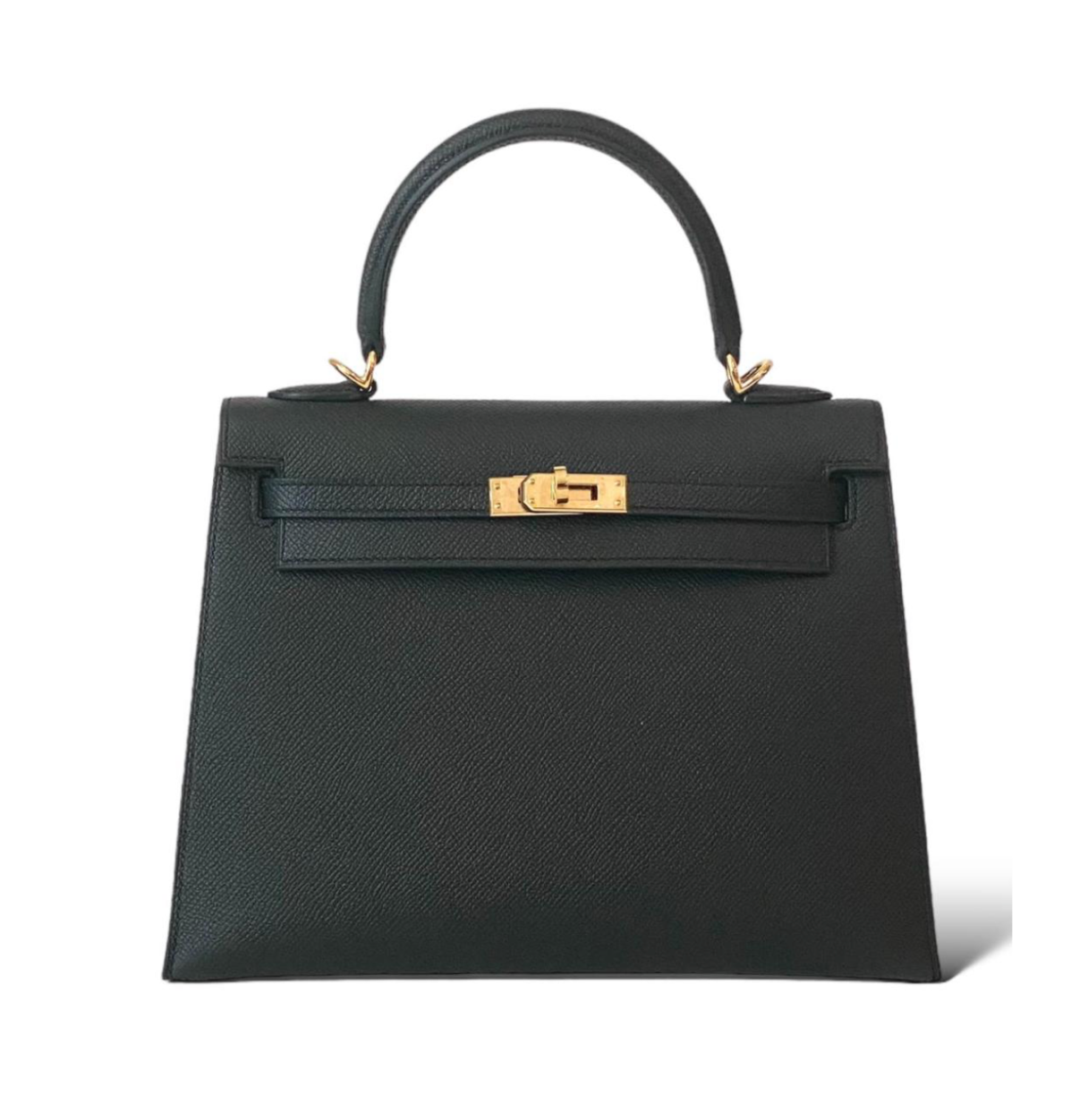 Hermès Kelly 25 Black Epsom GHW