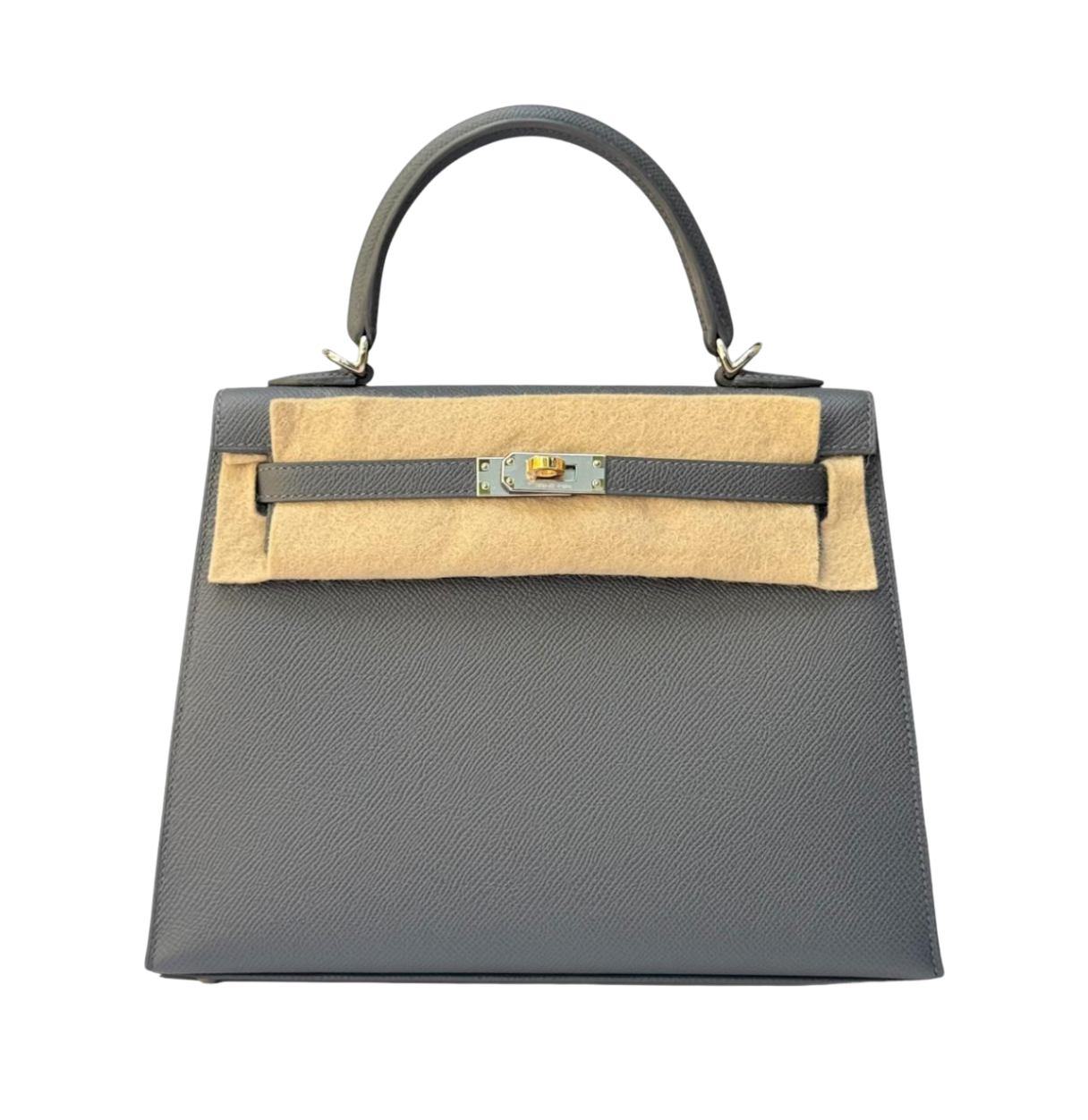 Hermès Kelly 25 Ardoise Epsom Electrum Hardware