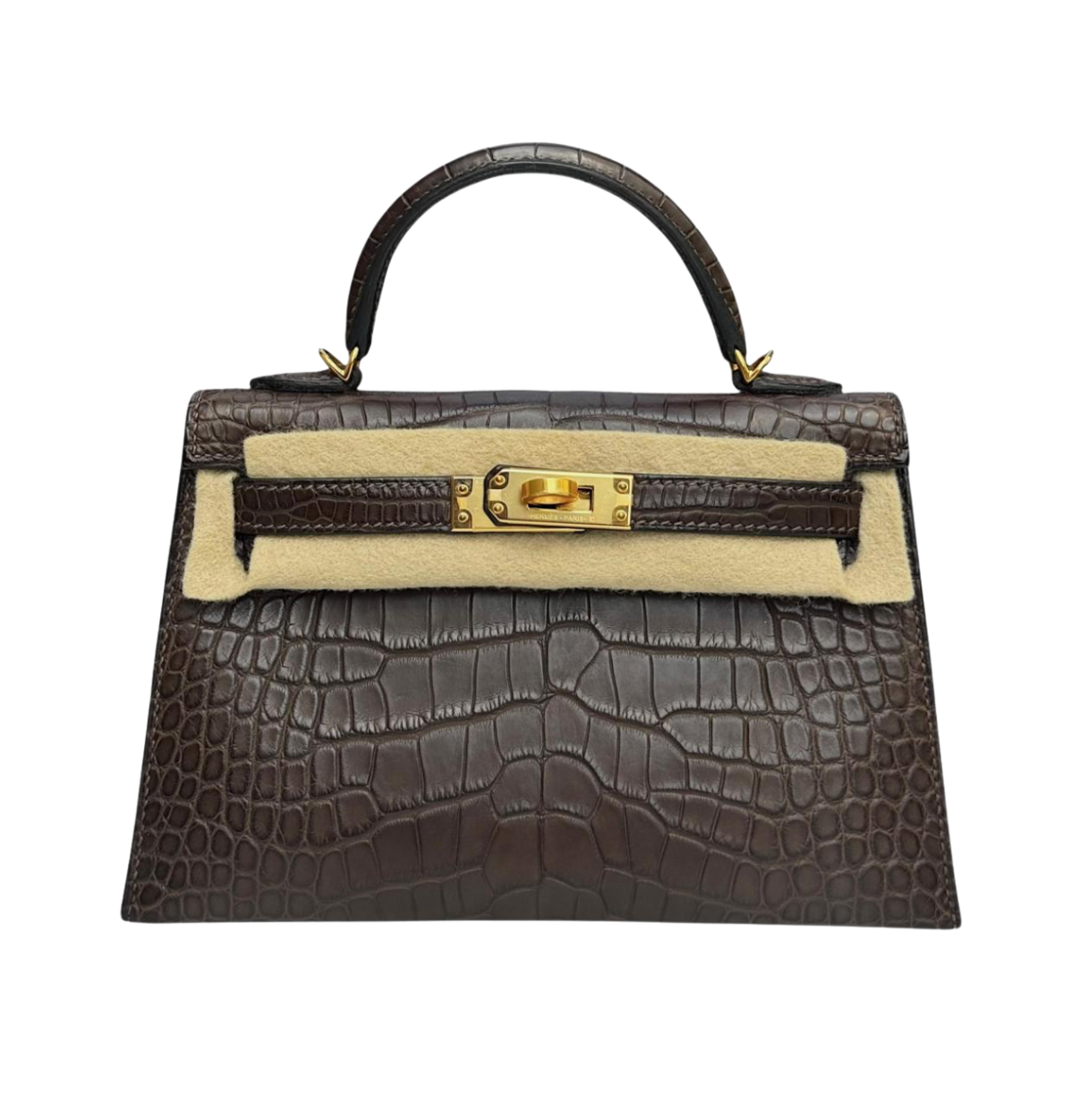 Hermès Kelly Mini Ebene Alligator GHW