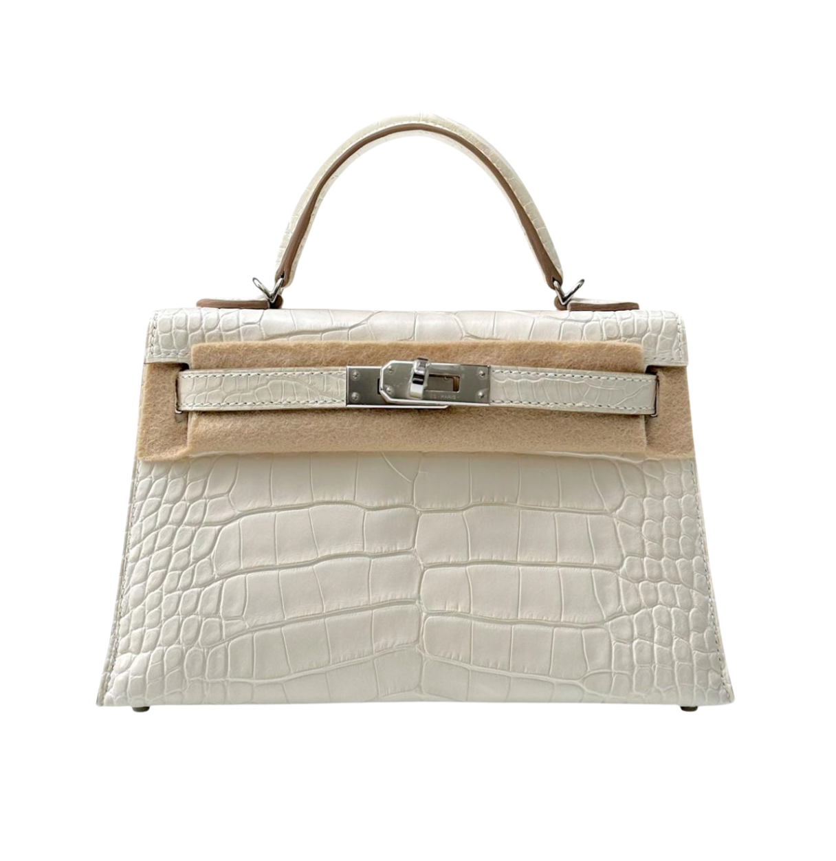 Hermès Kelly Mini Nata Matte Alligator PHW