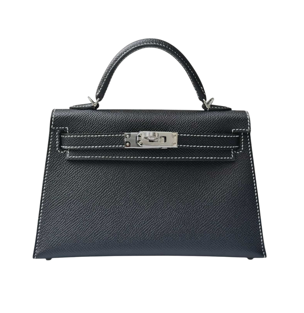 Hermès Kelly Mini SO Black with White Stitching Epsom PHW